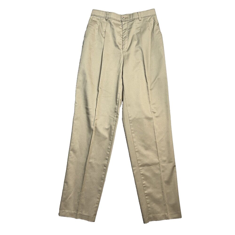 Vtg 1970s LEVIS Pants Womens Size 4 Khaki Pleated Sportswear Slacks Made In‎ USA
